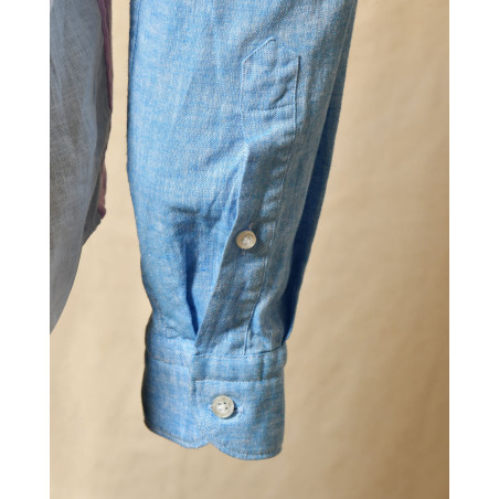 Chemise en lin bicolore Manuel Ritz