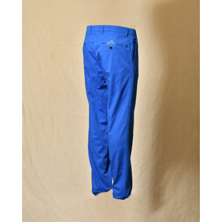 Pantalon en lin bleu Manuel Ritz