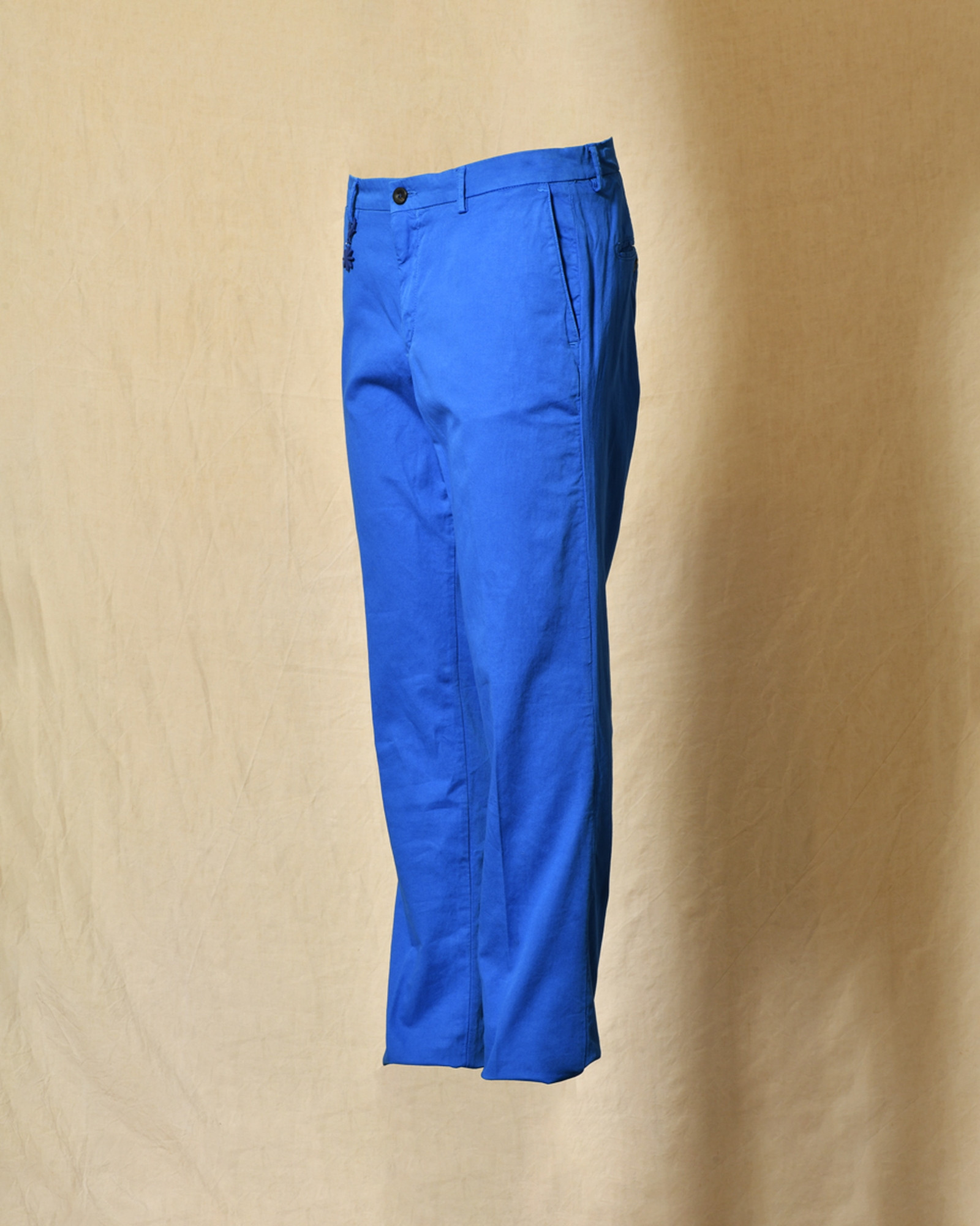 Pantalon en lin bleu Manuel Ritz