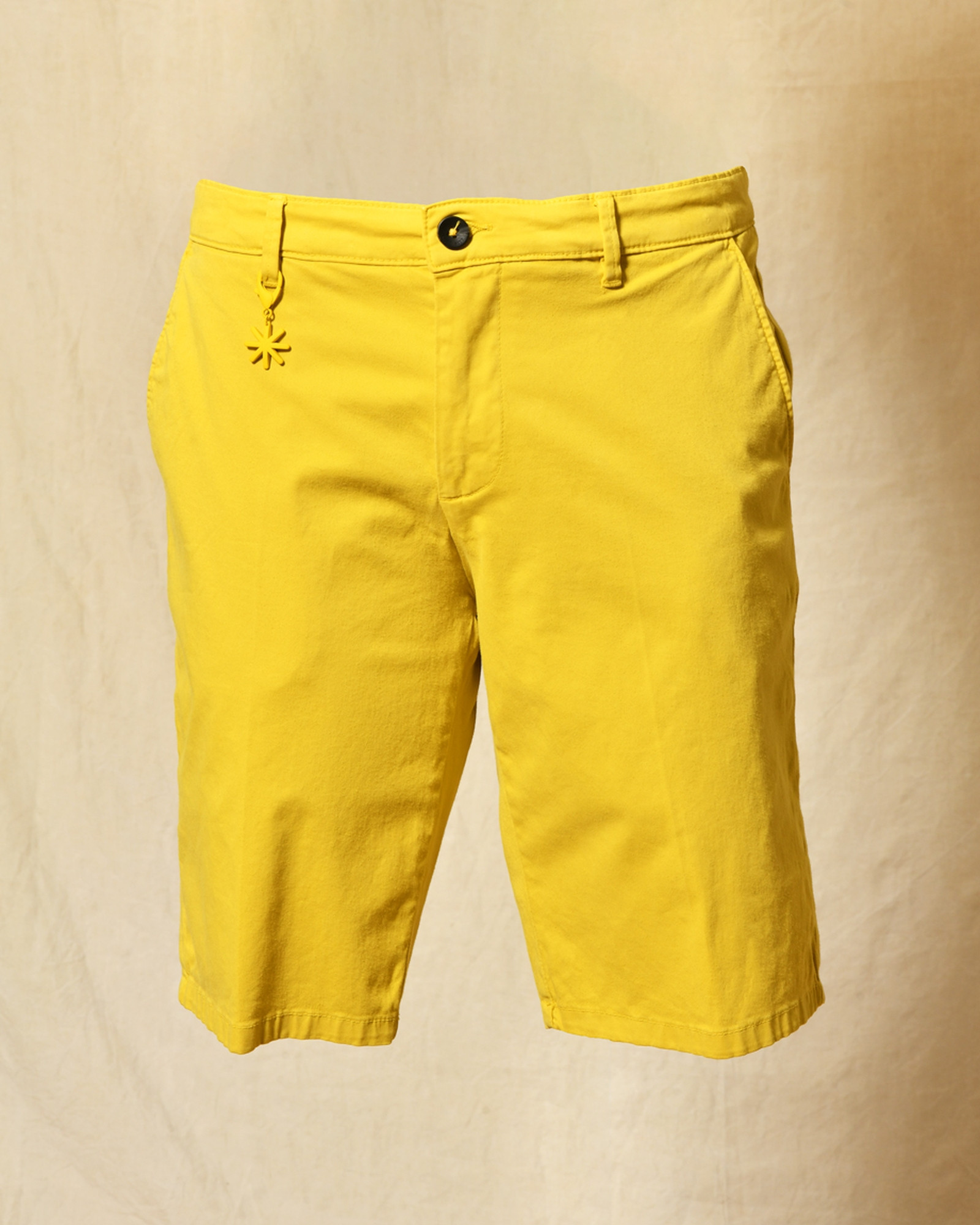 Short en coton jaune Manuel Ritz