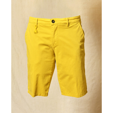 Short en coton jaune Manuel Ritz