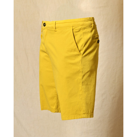 Short en coton jaune Manuel Ritz