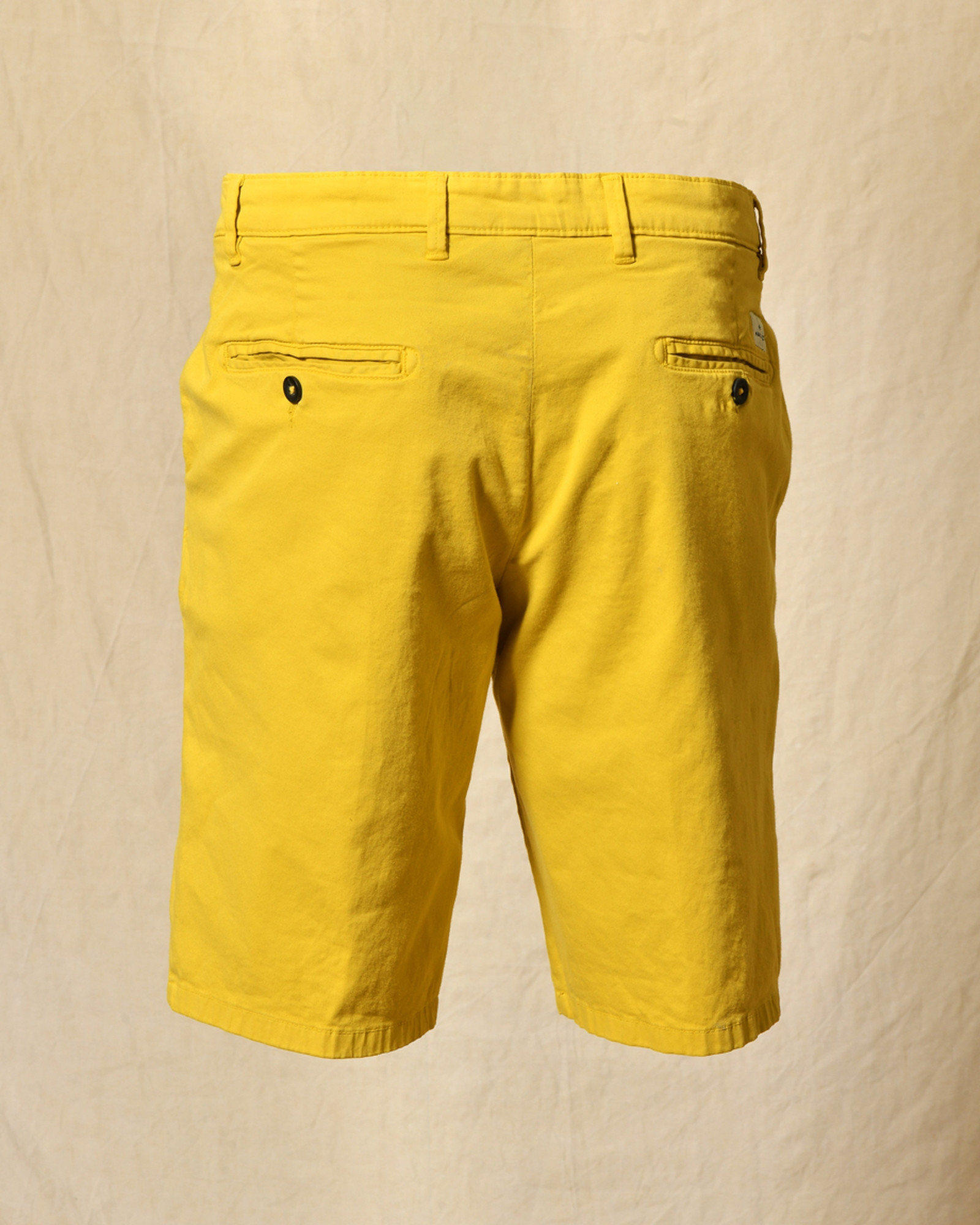 Short en coton jaune Manuel Ritz