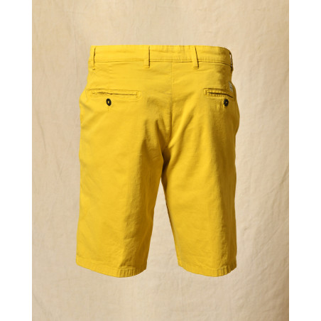 Short en coton jaune Manuel Ritz