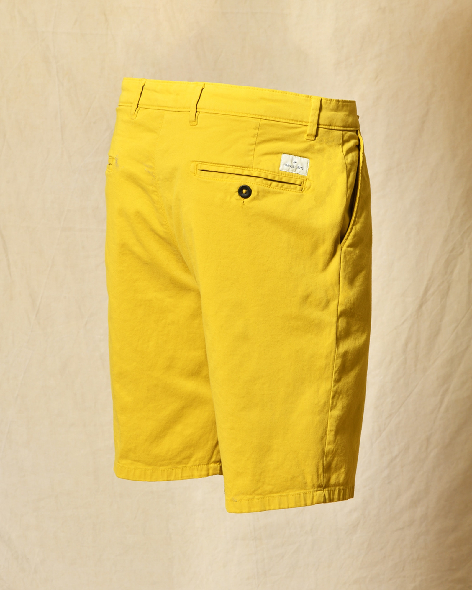 Short en coton jaune Manuel Ritz
