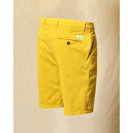 Short en coton jaune Manuel Ritz