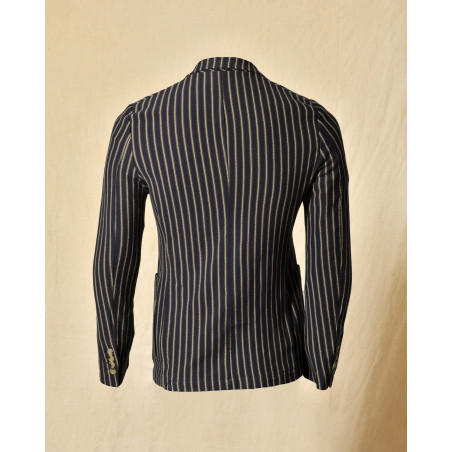Veste blazer à rayures bleu Manuel Ritz
