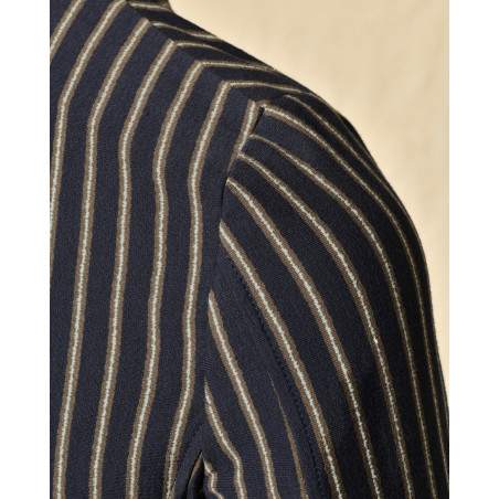 Veste blazer à rayures bleu Manuel Ritz