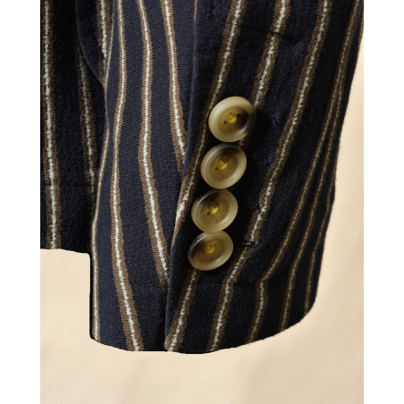 Veste blazer à rayures bleu Manuel Ritz