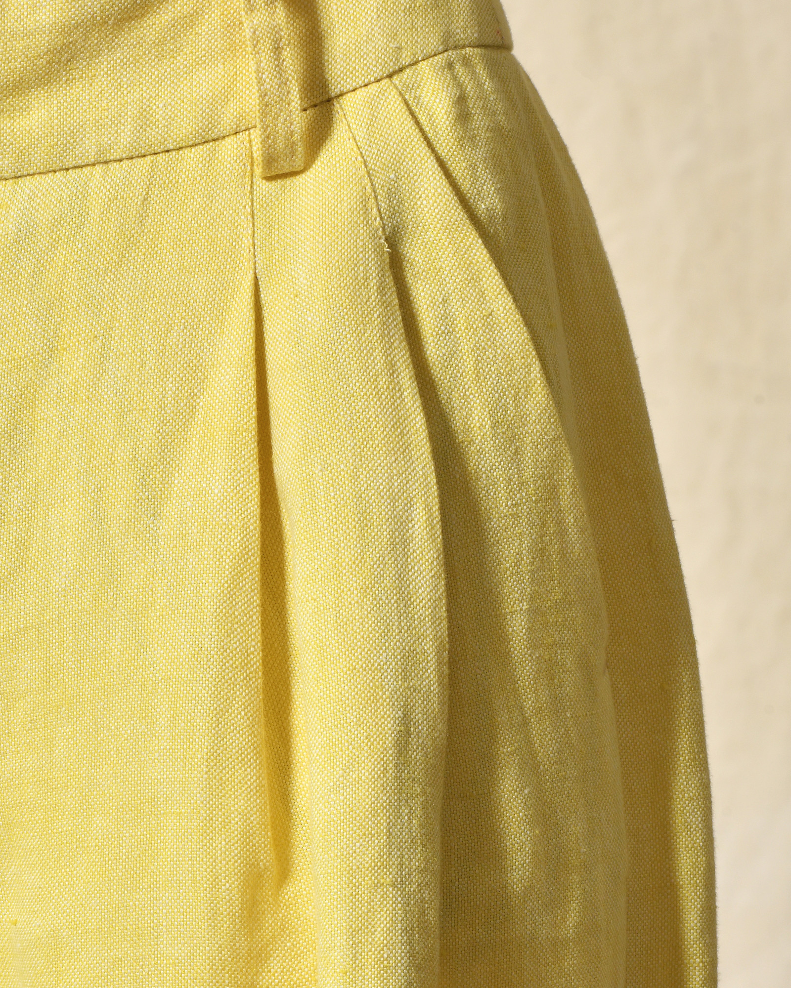 Pantalon en lin jaune Diega