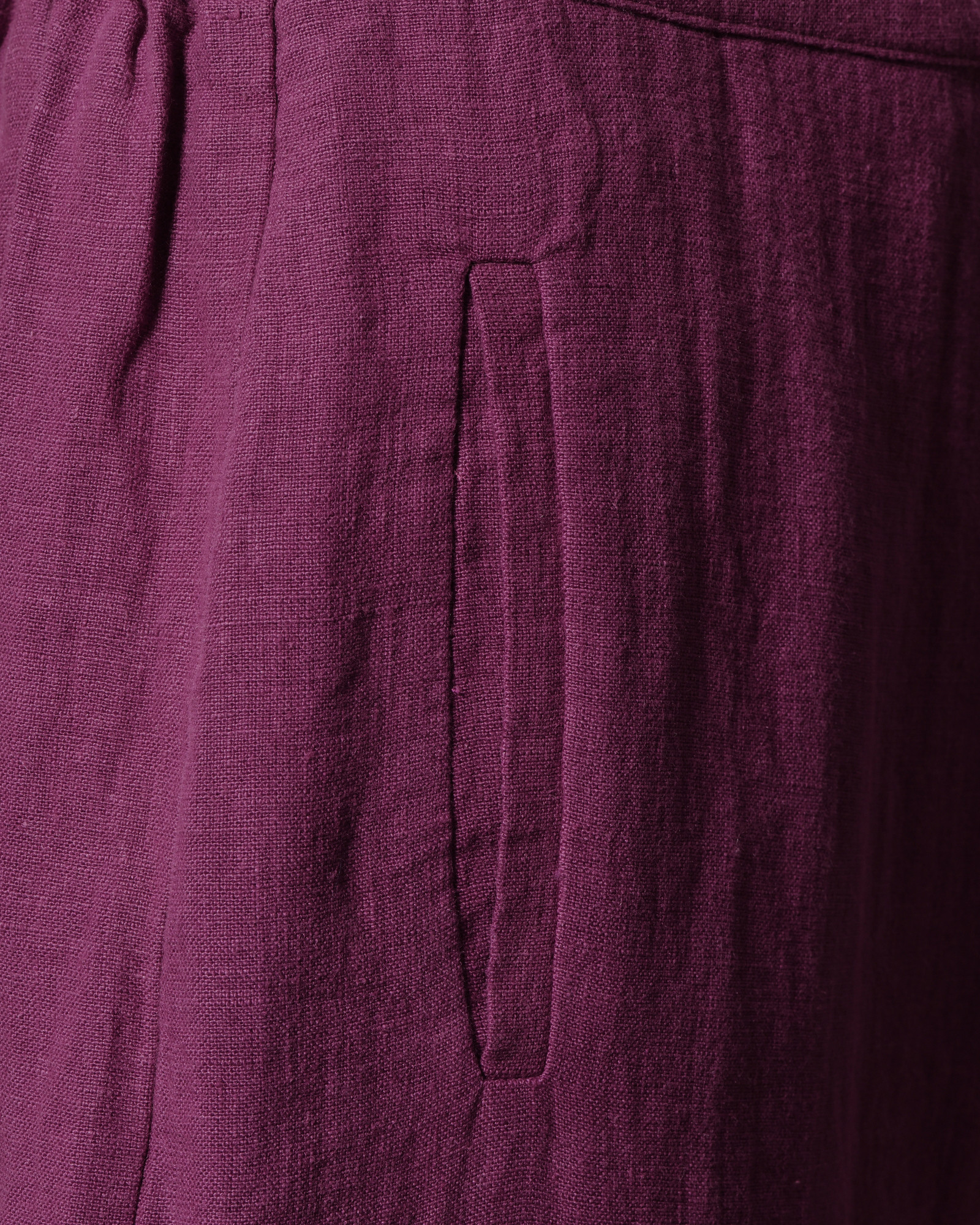Pantalon palazzo en lin violet Bella Jones