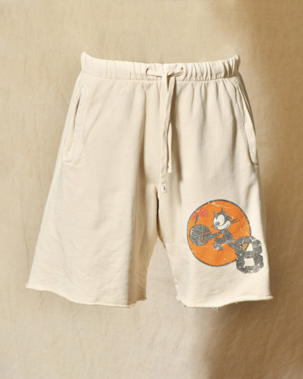 Short de survêtement beige imprimé "Felix The Cat" Front Street