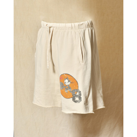 Short de survêtement beige imprimé "Felix The Cat" Front Street