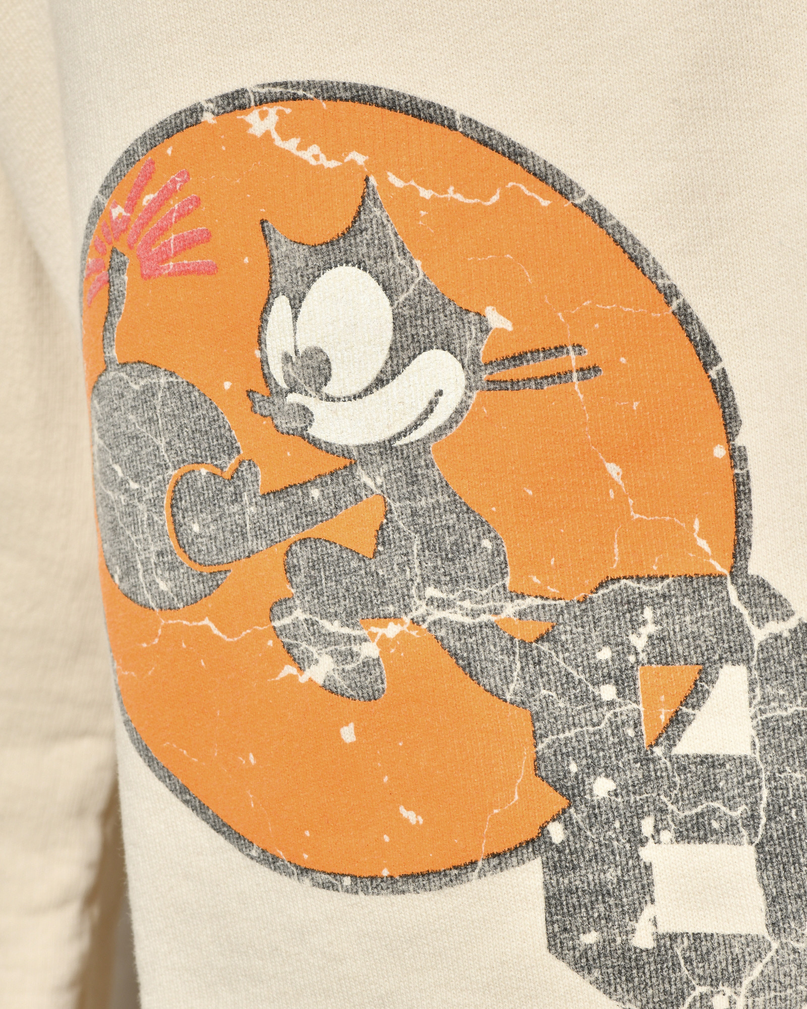 Short de survêtement beige imprimé "Felix The Cat" Front Street