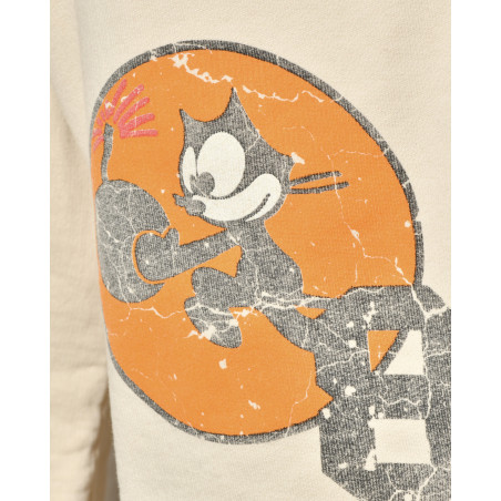 Short de survêtement beige imprimé "Felix The Cat" Front Street