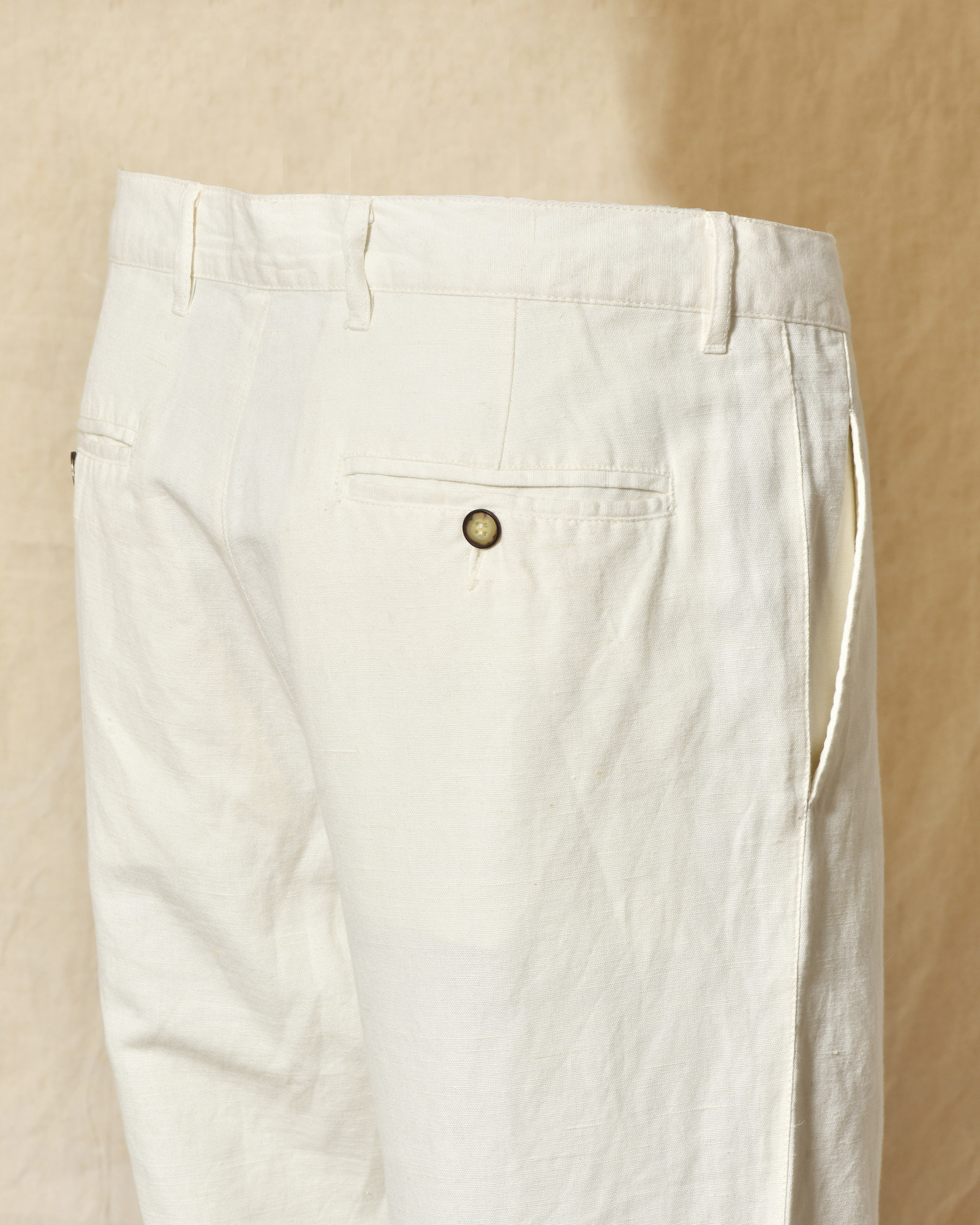 Pantalon en lin blanc Rodrigo