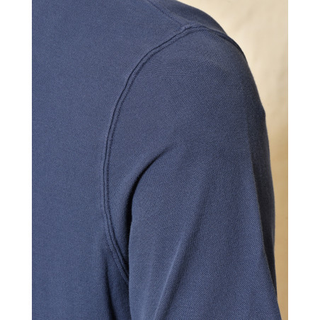 Polo en coton bleu Keeling
