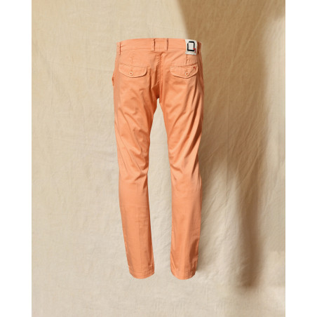 Pantalon chino corail en coton Centoquattro