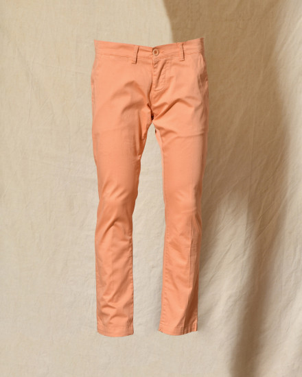 Pantalon chino corail en coton Centoquattro