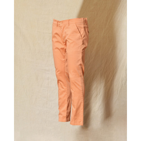 Pantalon chino corail en coton Centoquattro