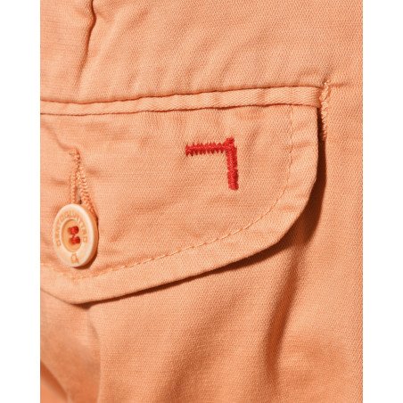 Pantalon chino corail en coton Centoquattro
