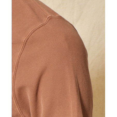 Polo en coton terracotta Keeling