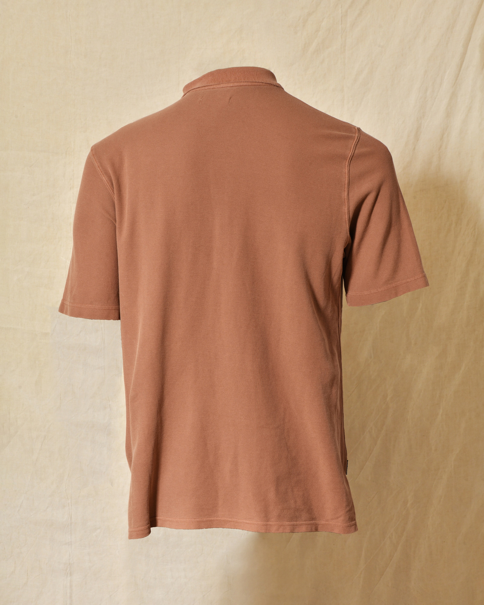 Polo en coton terracotta Keeling
