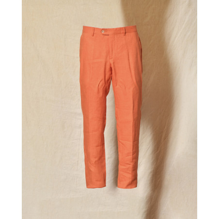 Costume en lin orange Berry & Brian