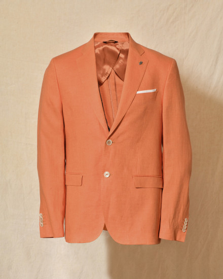Costume en lin orange Berry & Brian