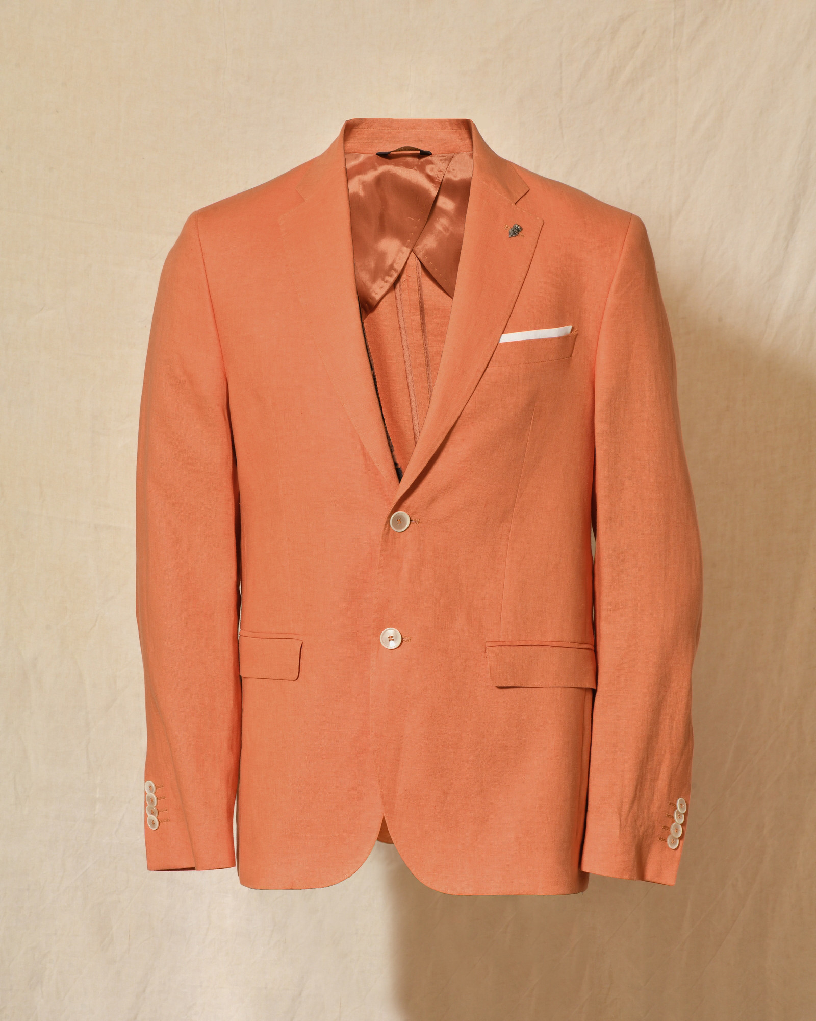 Costume en lin orange Berry & Brian