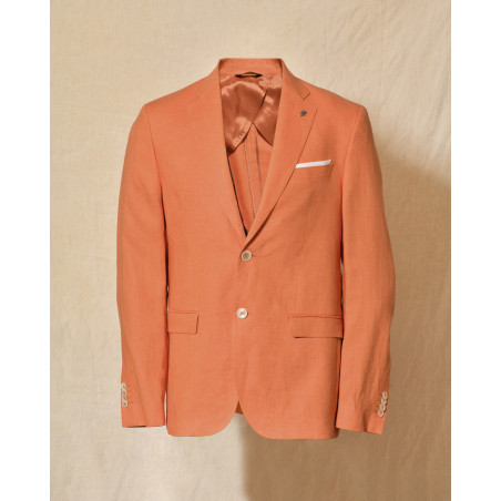 Costume en lin orange Berry & Brian