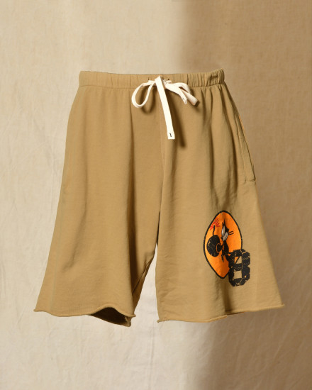 Short de survêtement beige Front Street