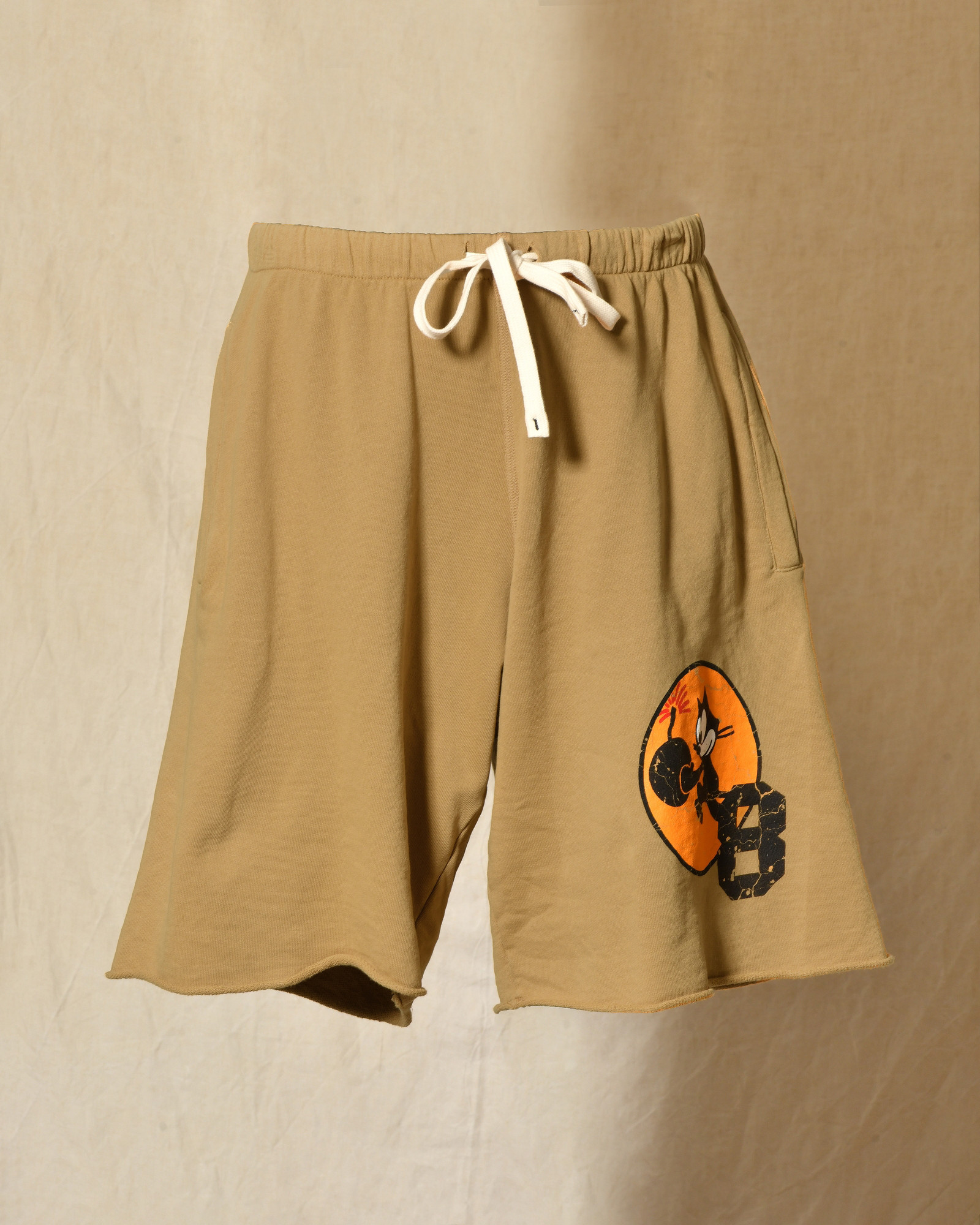 Short de survêtement beige Front Street