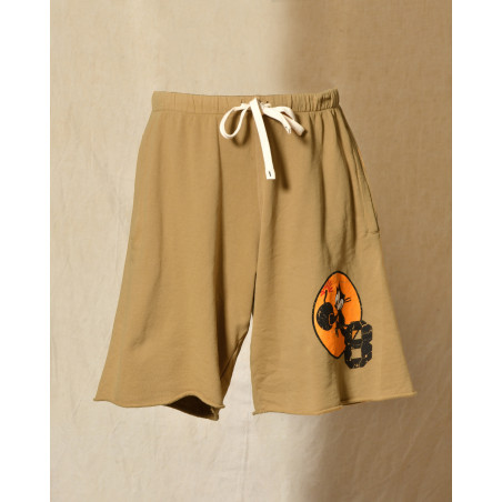 Short de survêtement beige Front Street