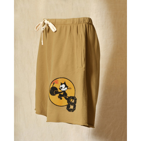 Short de survêtement beige Front Street