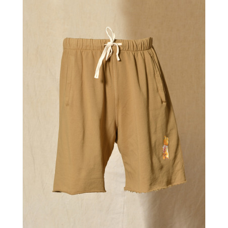 Short de survêtement beige Front Street
