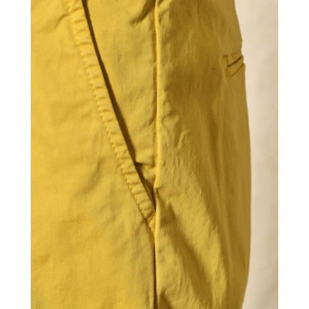 Pantalon chino jaune en coton Centoquattro