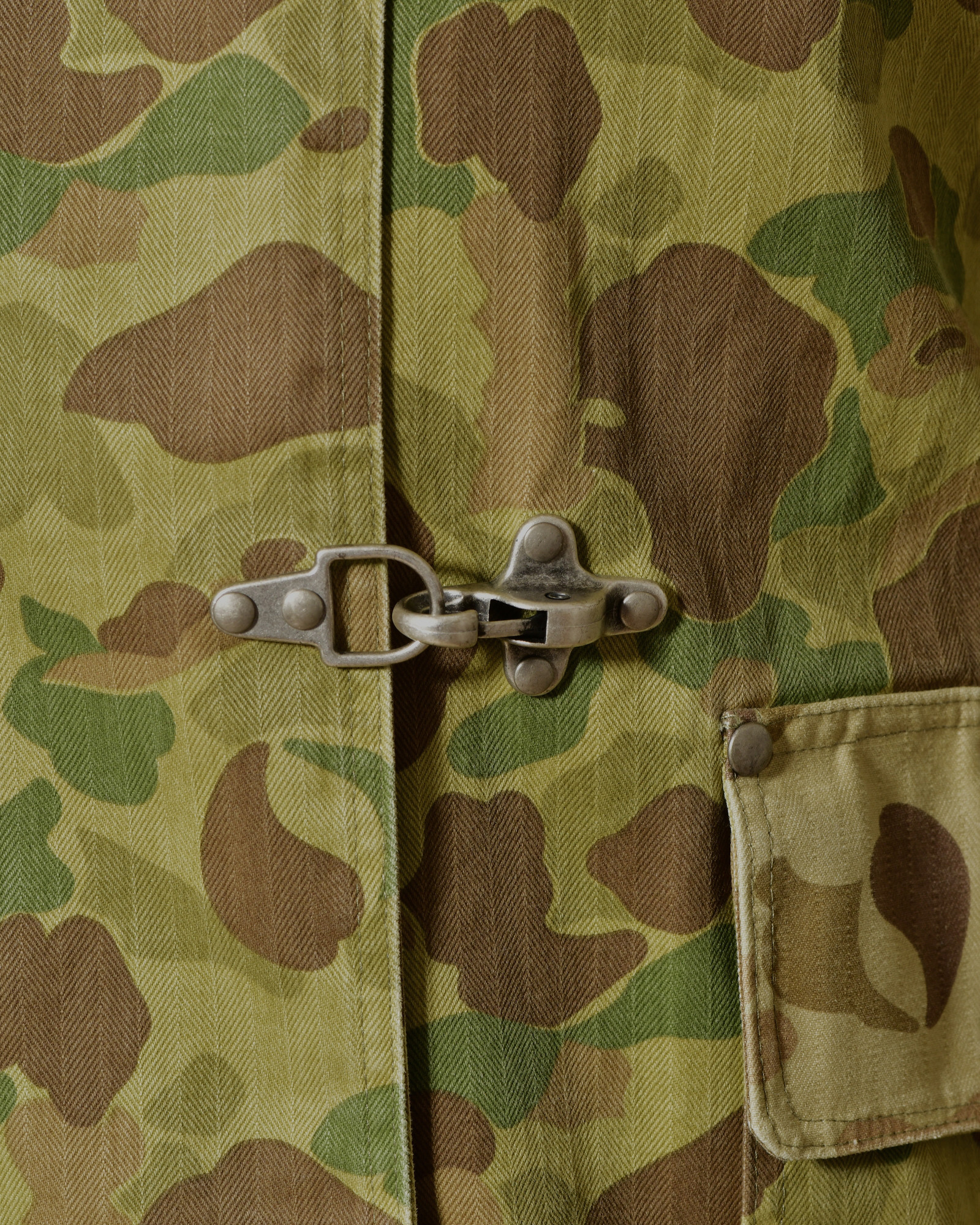 Veste camouflage à col en velours côtelé Front Street