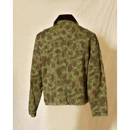 Veste camouflage à col en velours côtelé Front Street