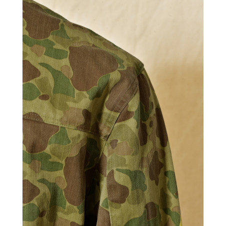 Veste camouflage à col en velours côtelé Front Street