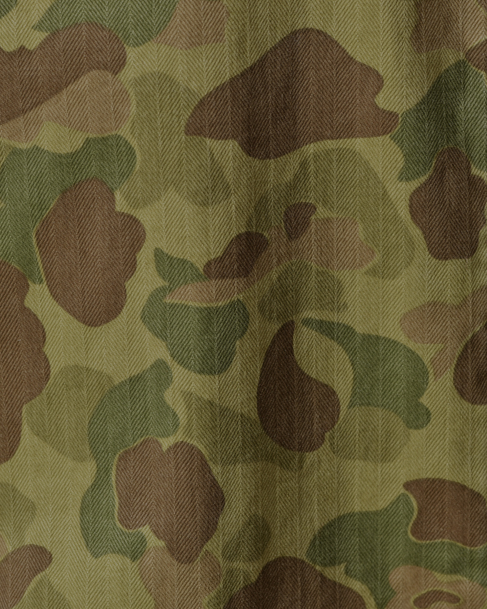 Veste camouflage à col en velours côtelé Front Street