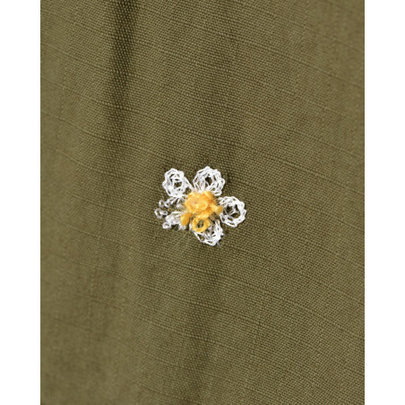 Short parachute à broderies marguerite Front Street