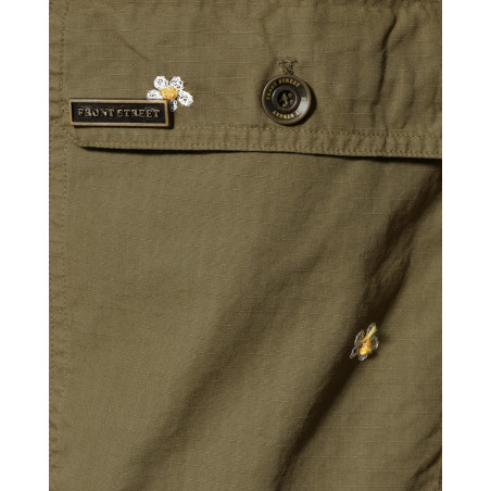 Short parachute à broderies marguerite Front Street