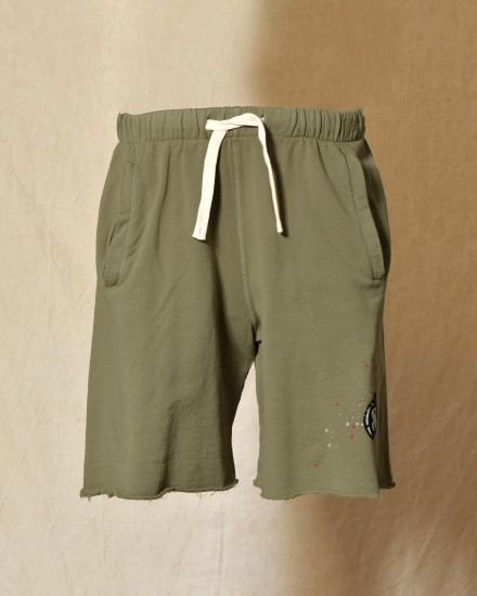 Short de survêtement kaki Front Street