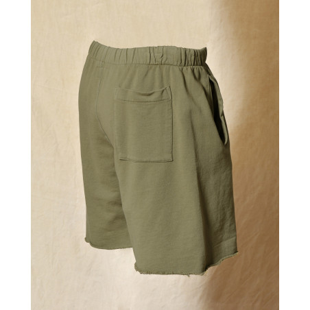 Short de survêtement kaki Front Street