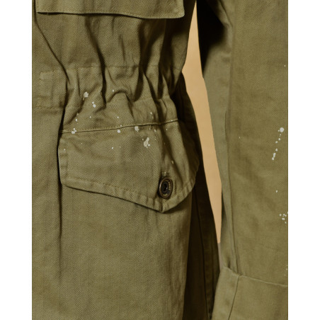 Veste saharienne kaki à poches plaquées Front Street