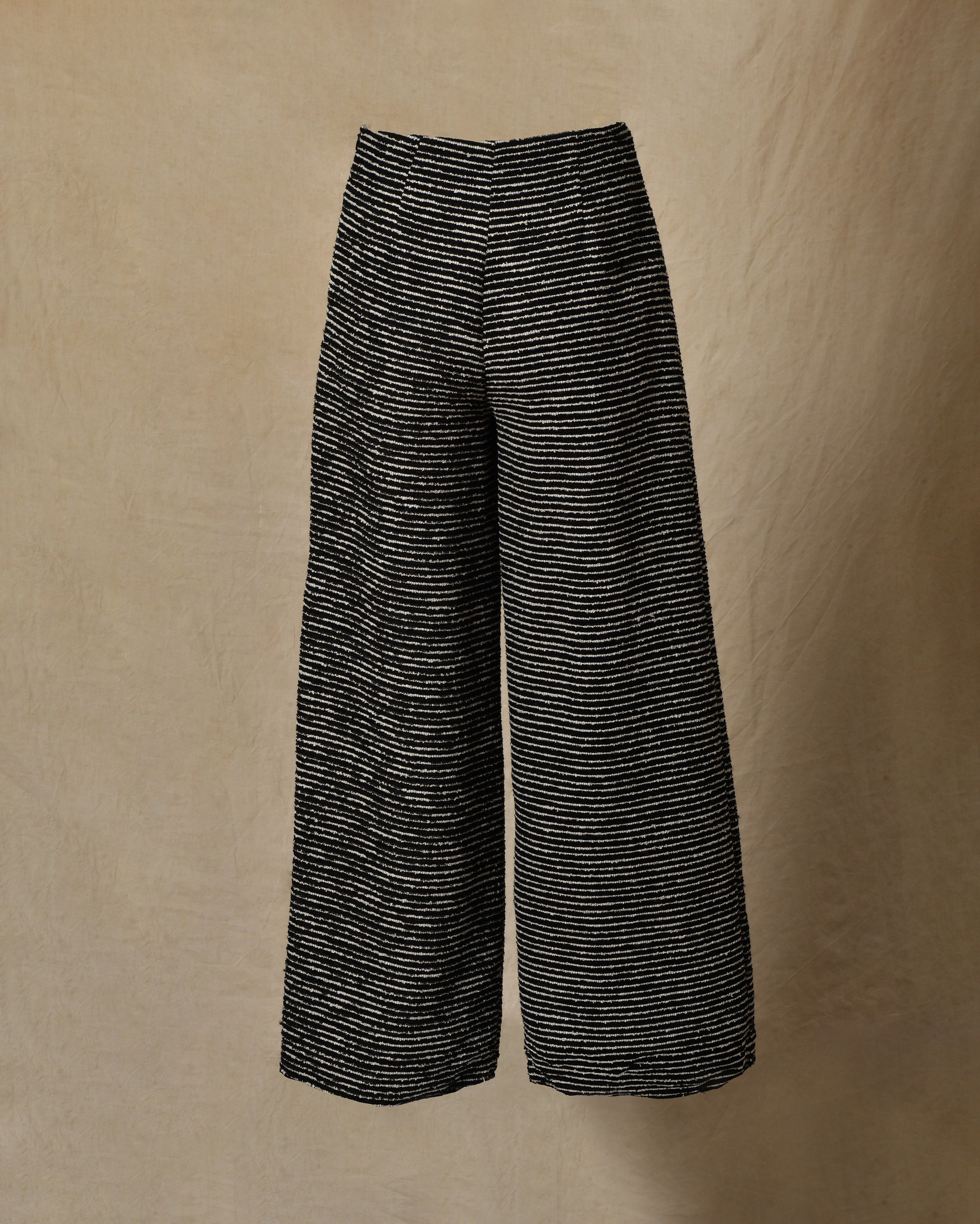 Pantalon en tweed et chaîne dorée Edward Achour