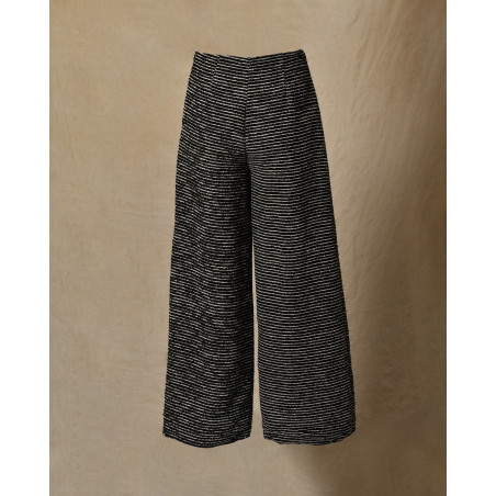 Pantalon en tweed et chaîne dorée Edward Achour