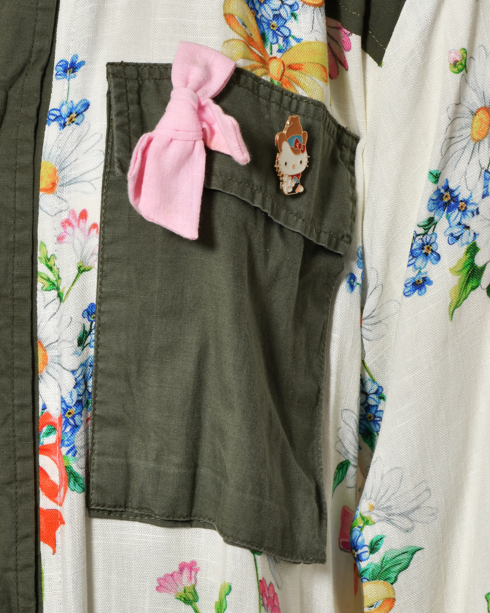 Robe chemise en lin à imprimés floraux Front Street