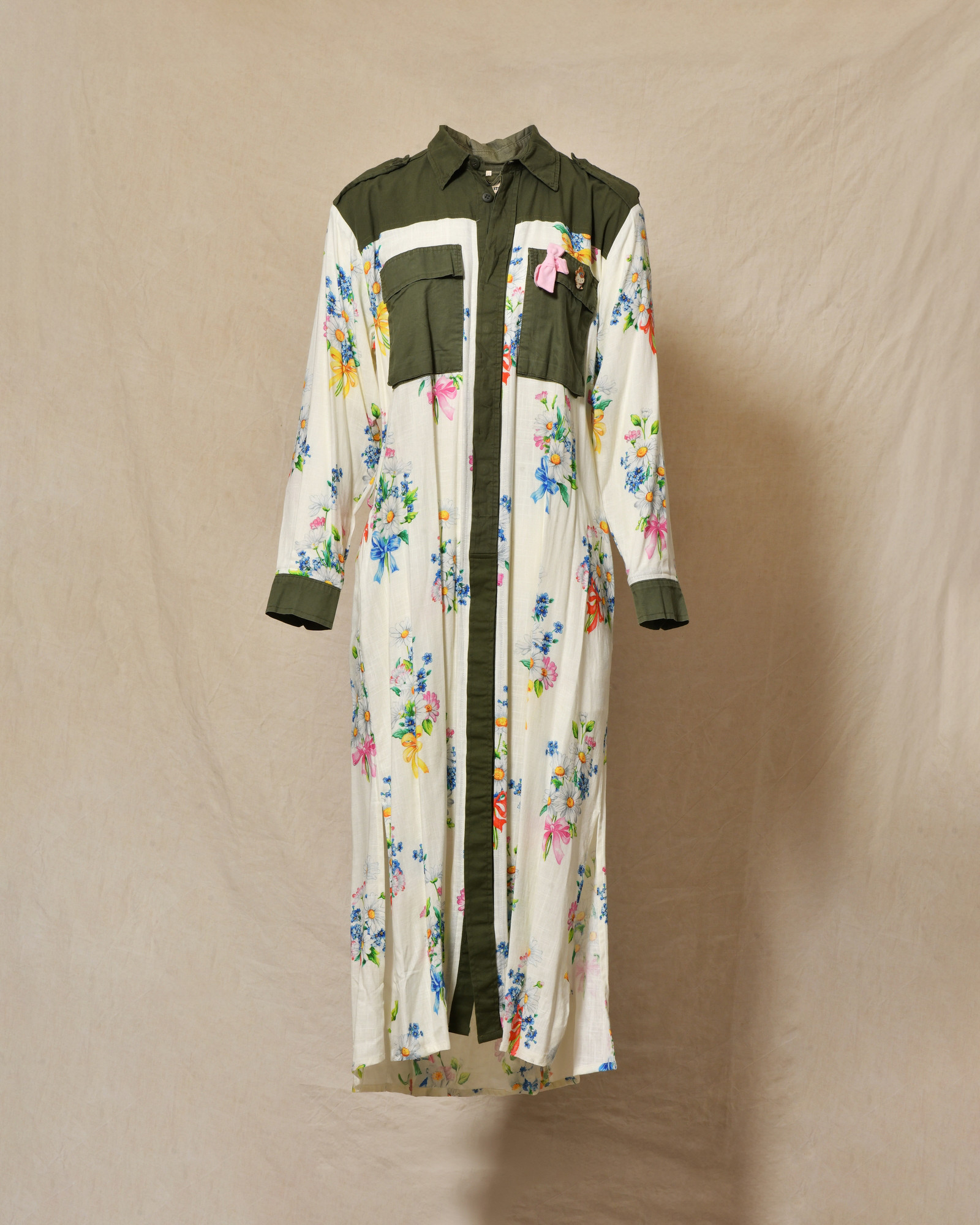 Robe chemise en lin à imprimés floraux Front Street